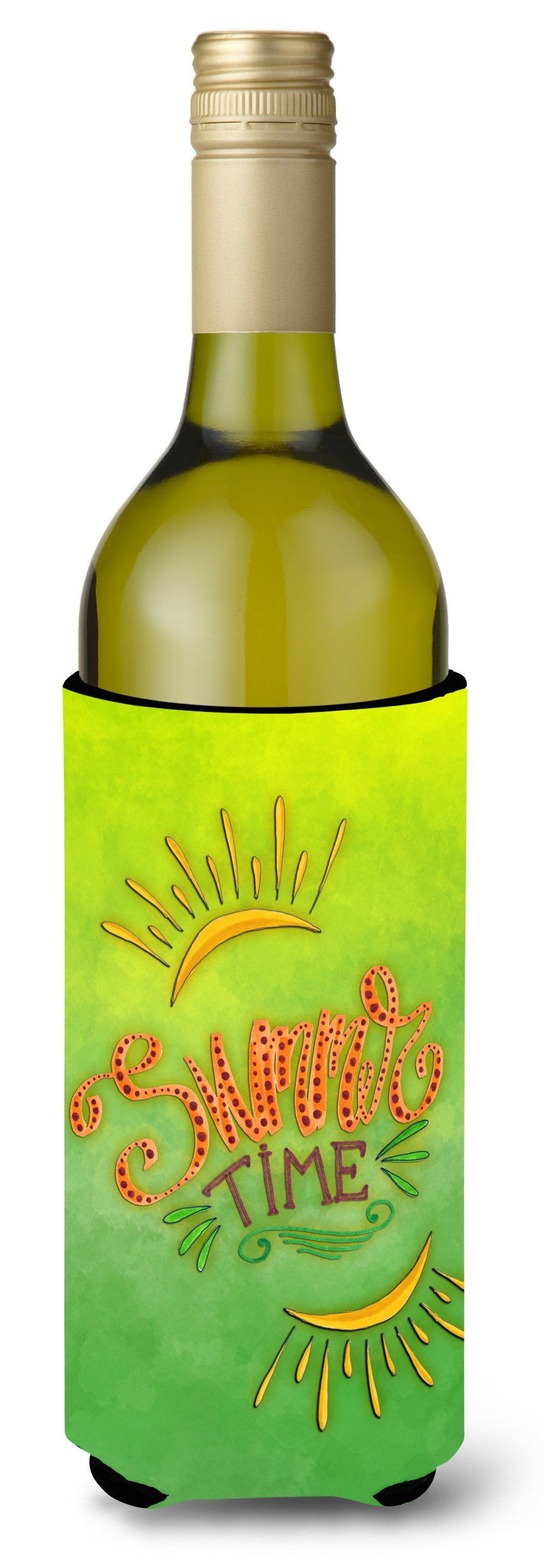 Summer Time Wine Bottle Beverge Insulator Hugger BB7453LITERK by Caroline&#39;s Treasures