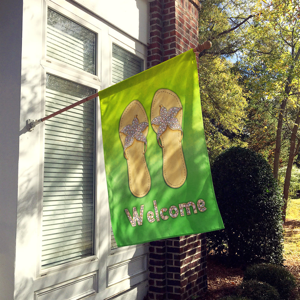 Flip Flops Welcome Flag Canvas House Size BB7454CHF  the-store.com.