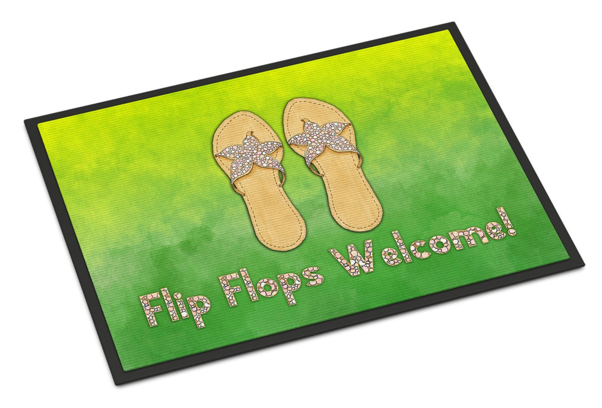 Flip Flops Welcome Indoor or Outdoor Mat 24x36 BB7454JMAT by Caroline&#39;s Treasures