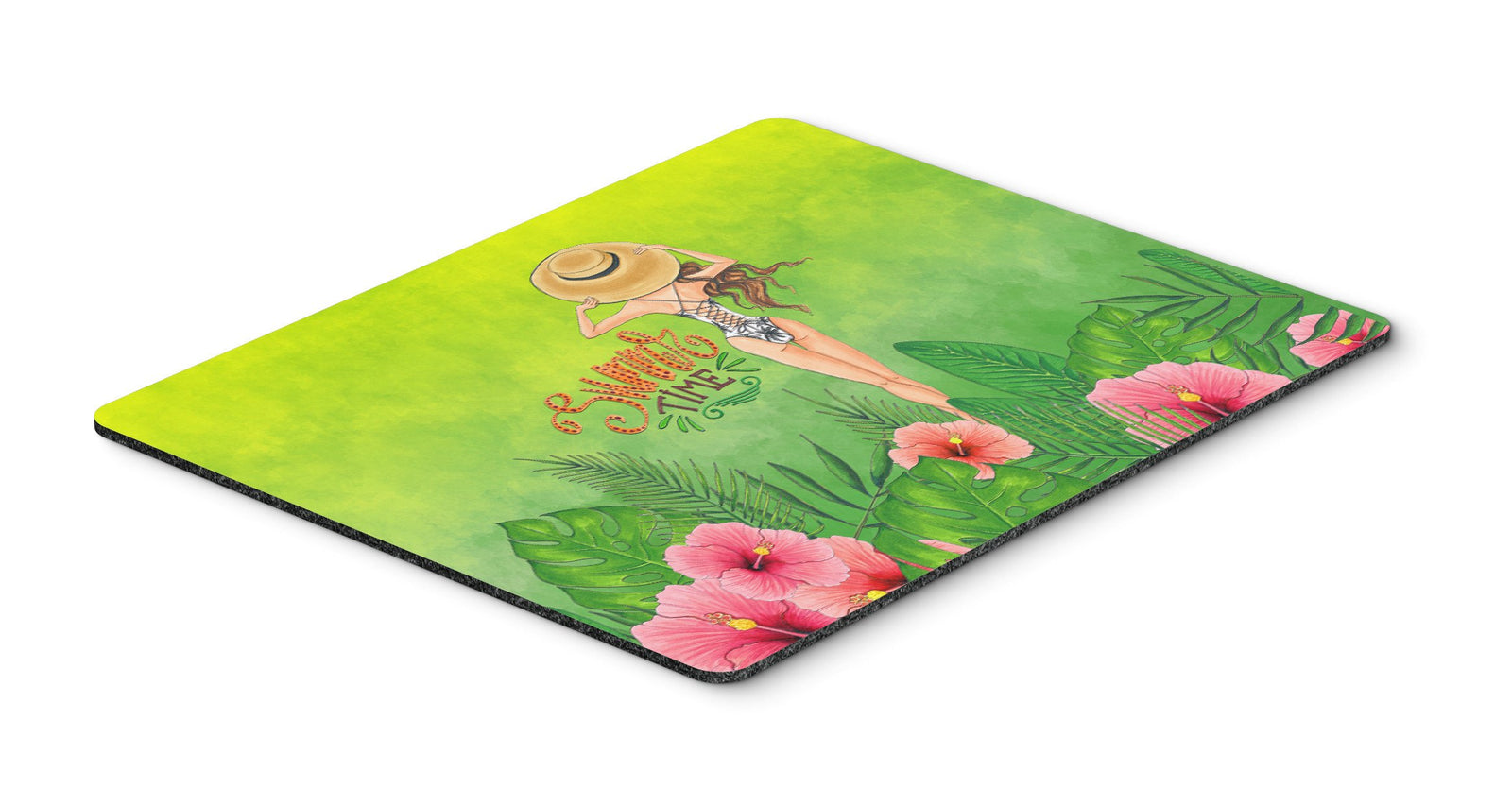 Summer Time Lady in Swimsuit Mouse Pad, Hot Pad or Trivet BB7455MP by Caroline's Treasures