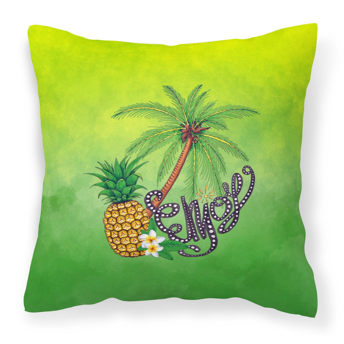 Summer Enjoy Fabric Decorative Pillow BB7456PW1818 by Caroline&#39;s Treasures