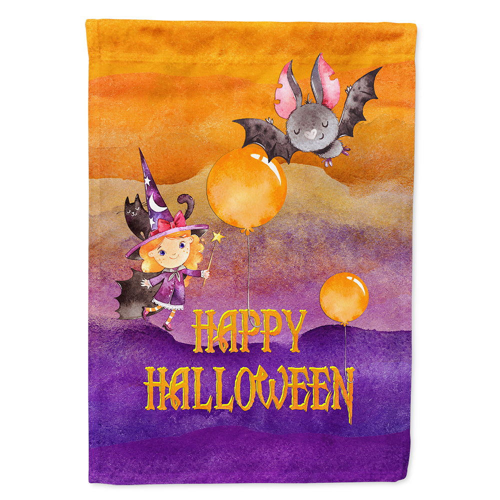 Halloween Little Witch and Bat Flag Canvas House Size BB7458CHF  the-store.com.