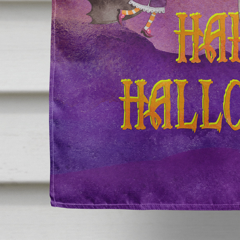 Halloween Little Witch and Bat Flag Canvas House Size BB7458CHF  the-store.com.