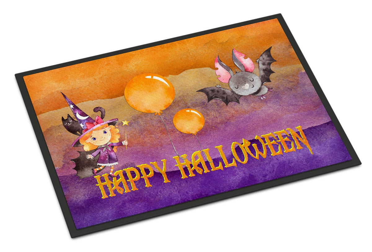 Halloween Little Witch and Bat Indoor or Outdoor Mat 24x36 BB7458JMAT by Caroline&#39;s Treasures