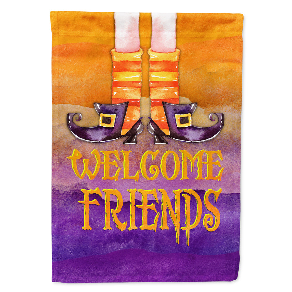 Halloween Welcome Witches Feet Flag Canvas House Size  the-store.com.