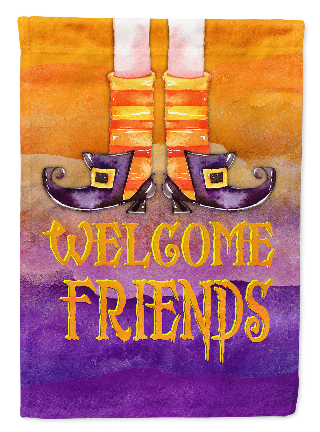 Halloween Welcome Witches Feet Flag Garden Size  the-store.com.