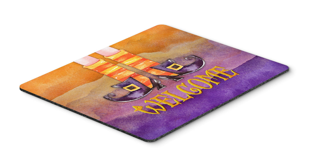 Halloween Welcome Witches Feet Mouse Pad, Hot Pad or Trivet BB7459MP by Caroline&#39;s Treasures