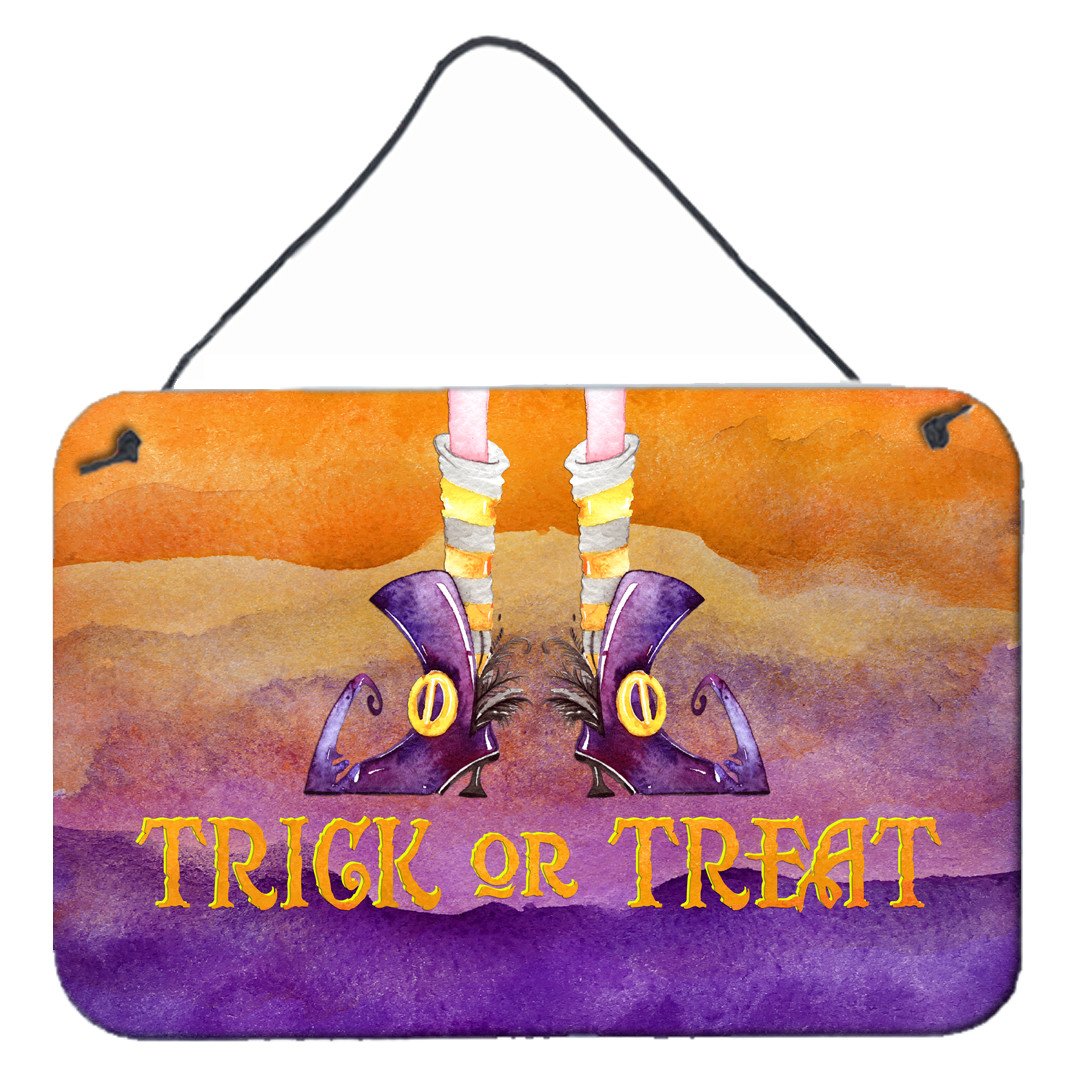 Halloween Trick Witches Feet Wall or Door Hanging Prints BB7460DS812 by Caroline&#39;s Treasures