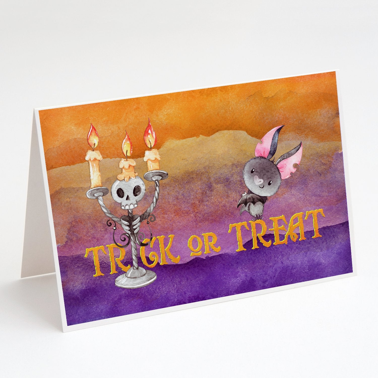 Buy this Halloween Trick or Treat Greeting Cards and Envelopes Pack of 8