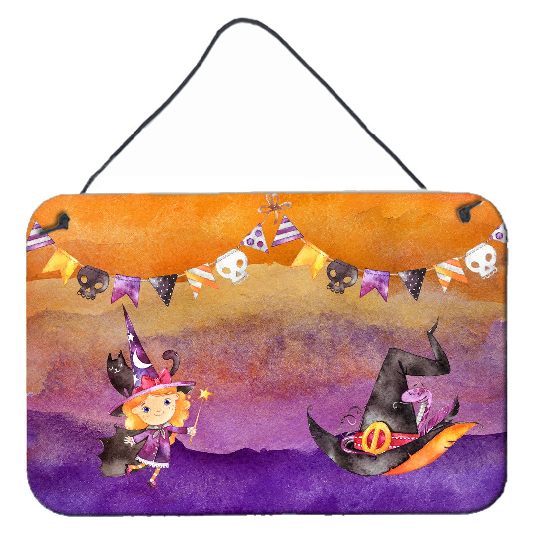 Halloween Little Witch Party Wall or Door Hanging Prints BB7462DS812 by Caroline's Treasures