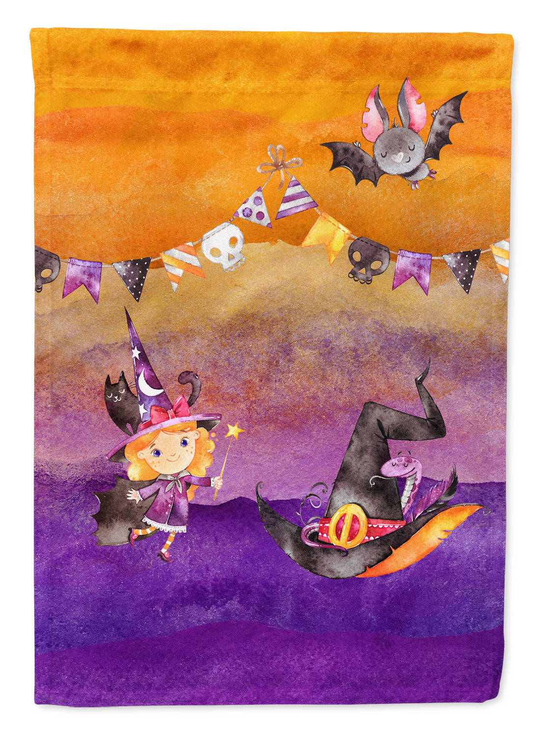 Halloween Little Witch Party Flag Garden Size BB7462GF