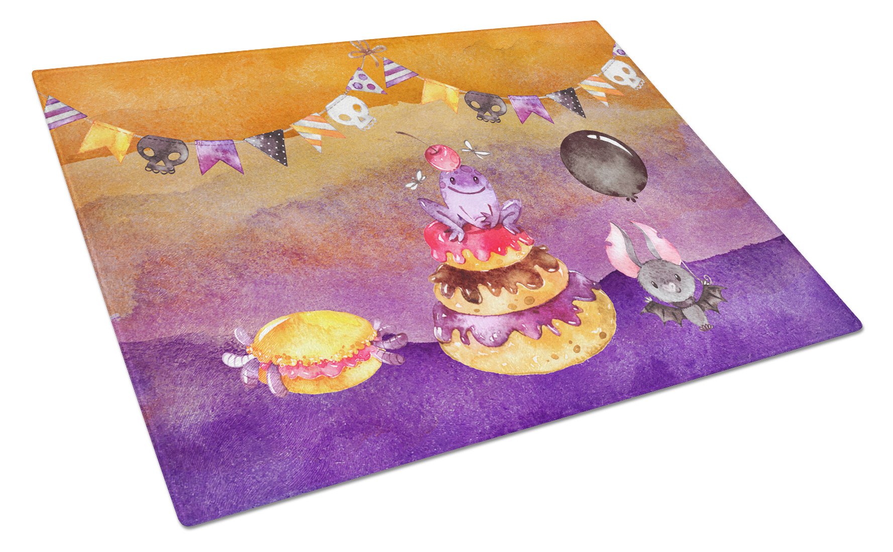 Halloween Sweets Party Glass Cutting Board Large BB7463LCB by Caroline's Treasures
