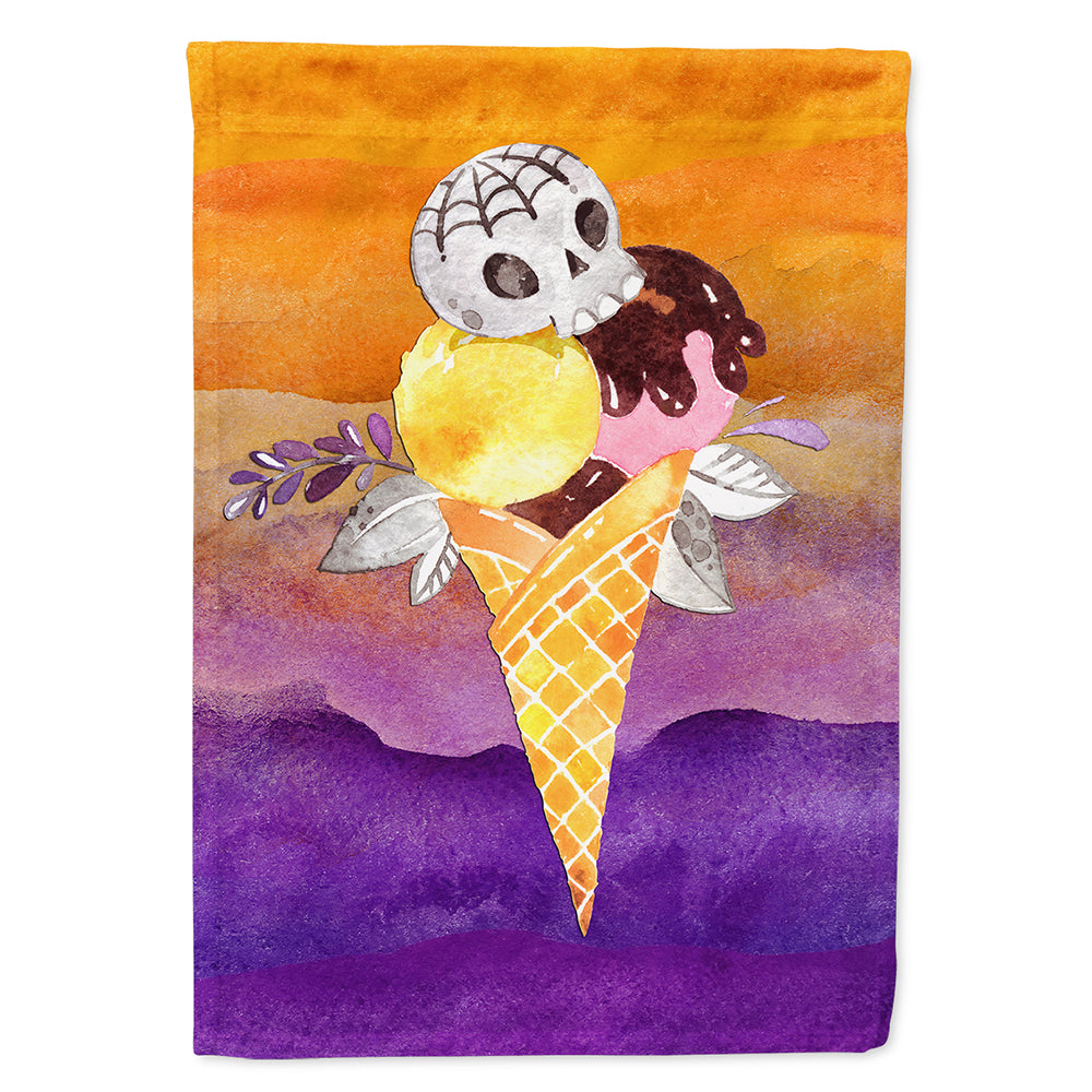 Halloween Sweets Ice Cream Skull Flag Canvas House Size BB7464CHF  the-store.com.