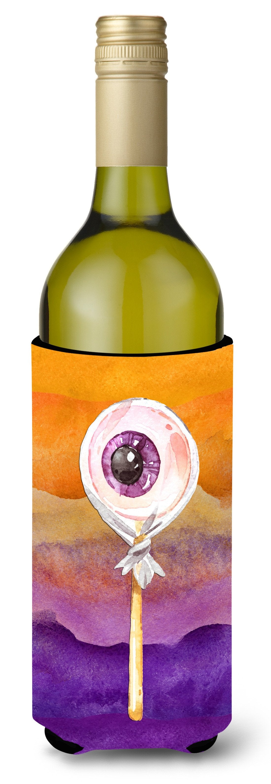 Halloween Eye Ball Lollipop Wine Bottle Beverge Insulator Hugger BB7467LITERK by Caroline&#39;s Treasures
