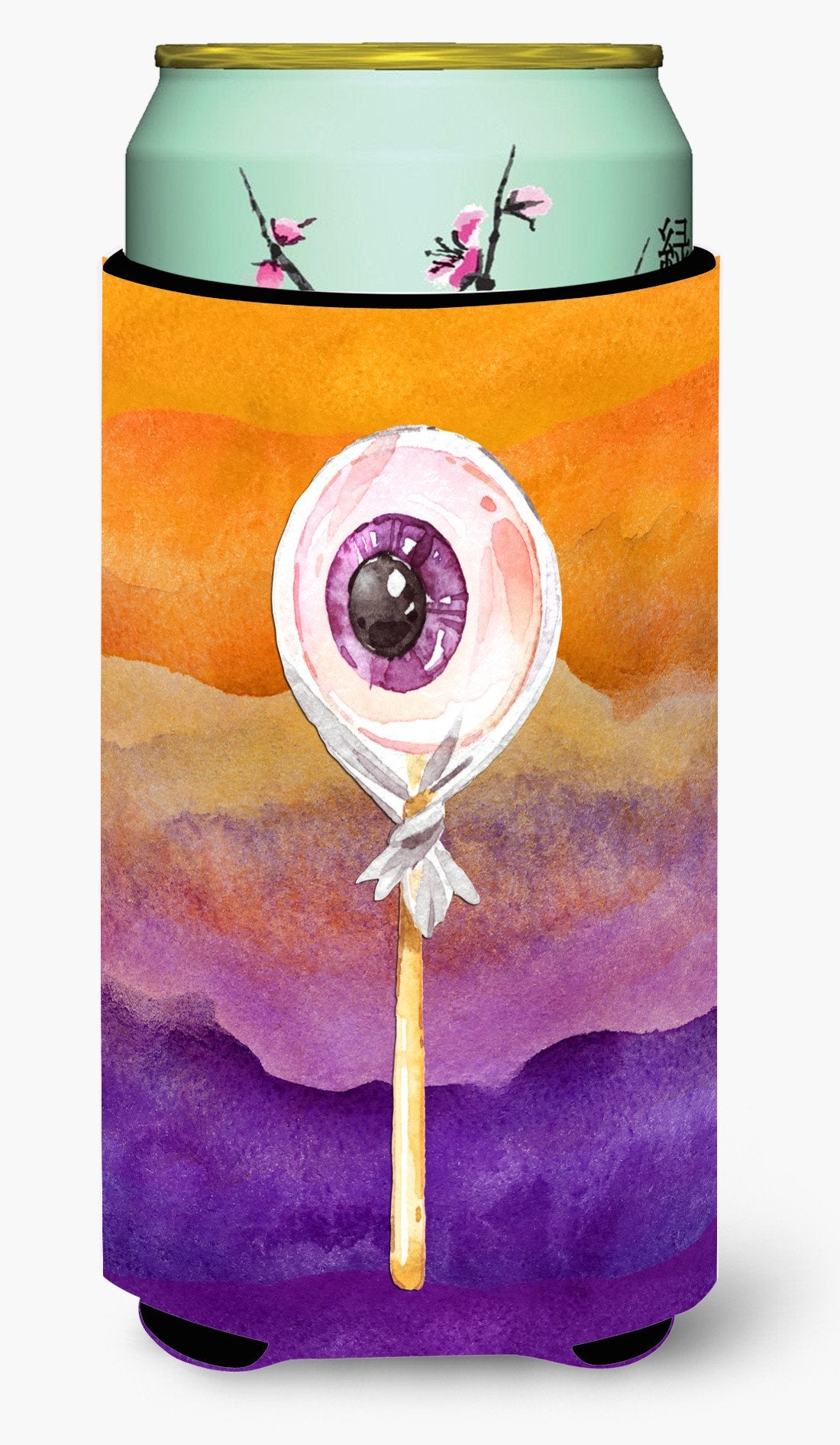 Halloween Eye Ball Lollipop Tall Boy Beverage Insulator Hugger BB7467TBC by Caroline&#39;s Treasures