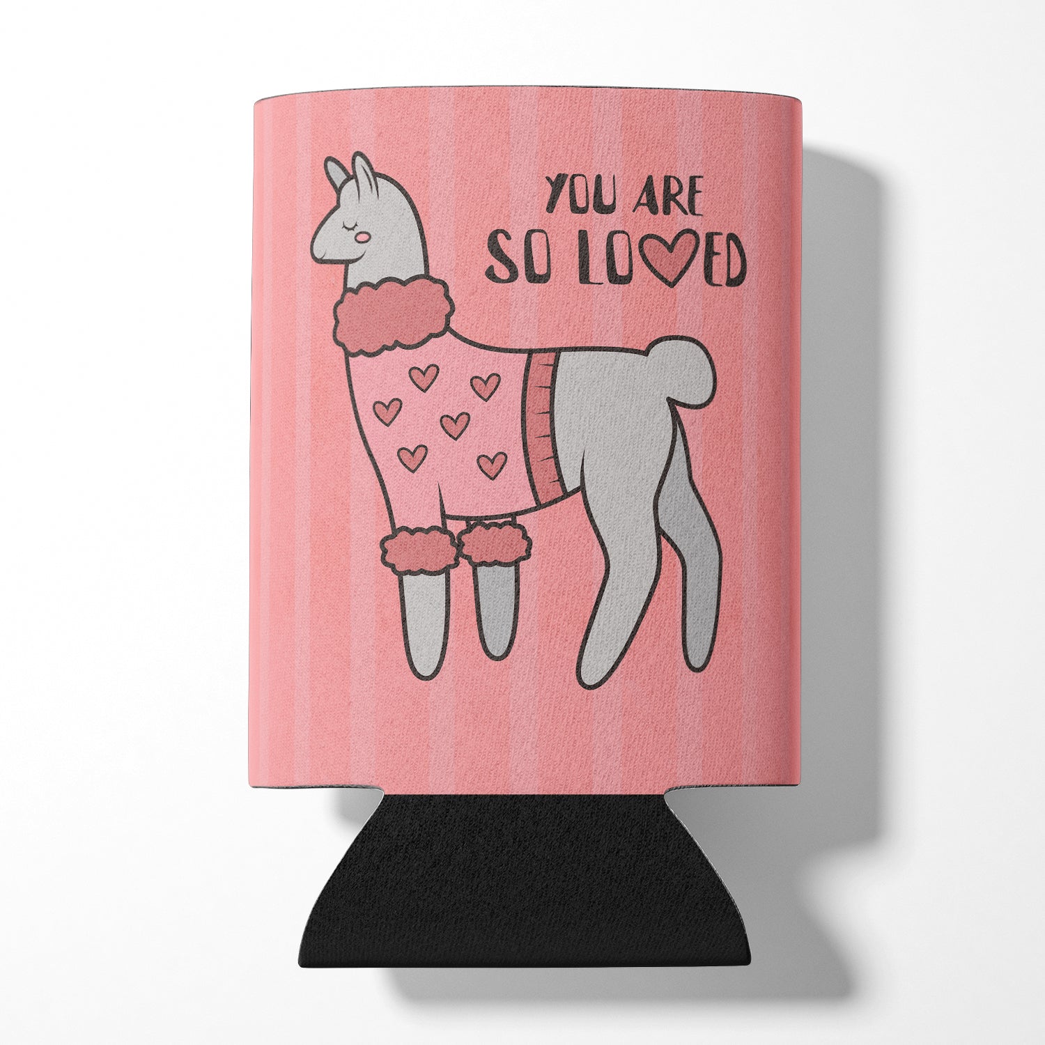 Nursery You are so Loved Llama Can or Bottle Hugger BB7469CC  the-store.com.