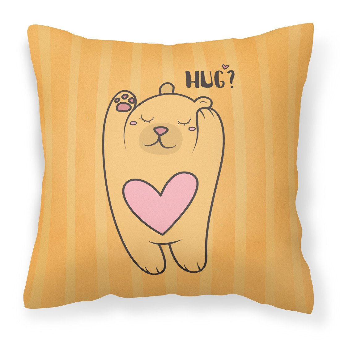 Nursery Hug Bear Fabric Decorative Pillow BB7470PW1818 by Caroline&#39;s Treasures