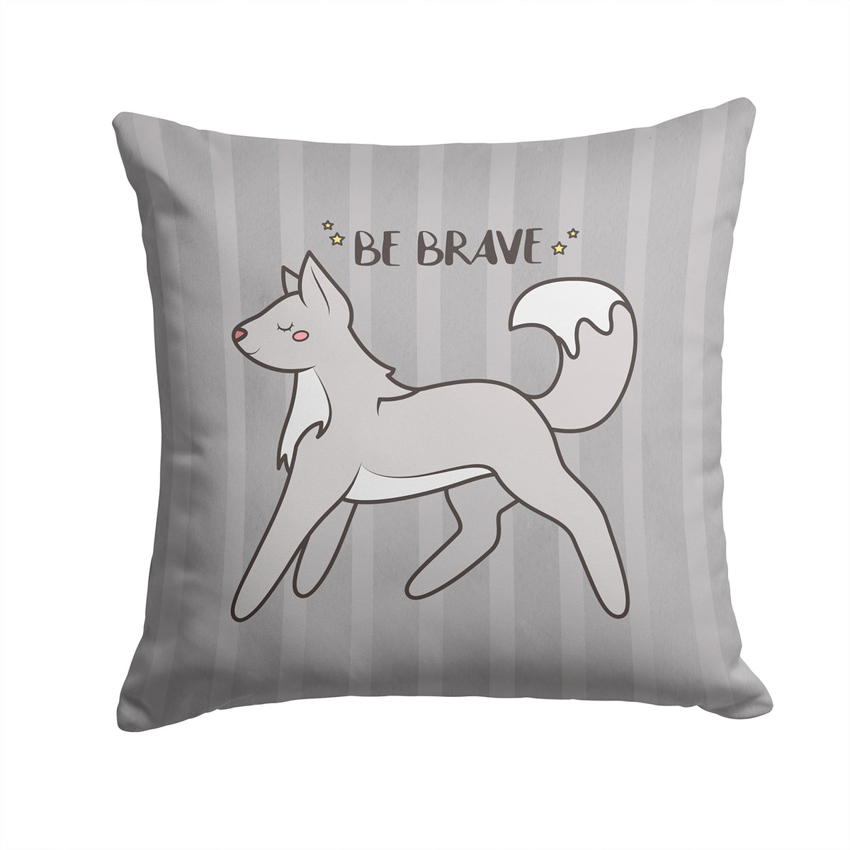 Nursery Be Brave Wolf Fabric Decorative Pillow BB7472PW1414 - the-store.com