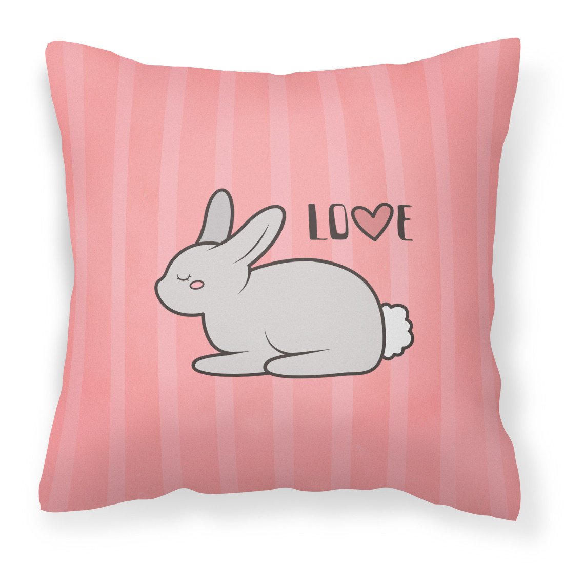 Nursery Love Bunny Rabbit Fabric Decorative Pillow BB7476PW1818 by Caroline&#39;s Treasures