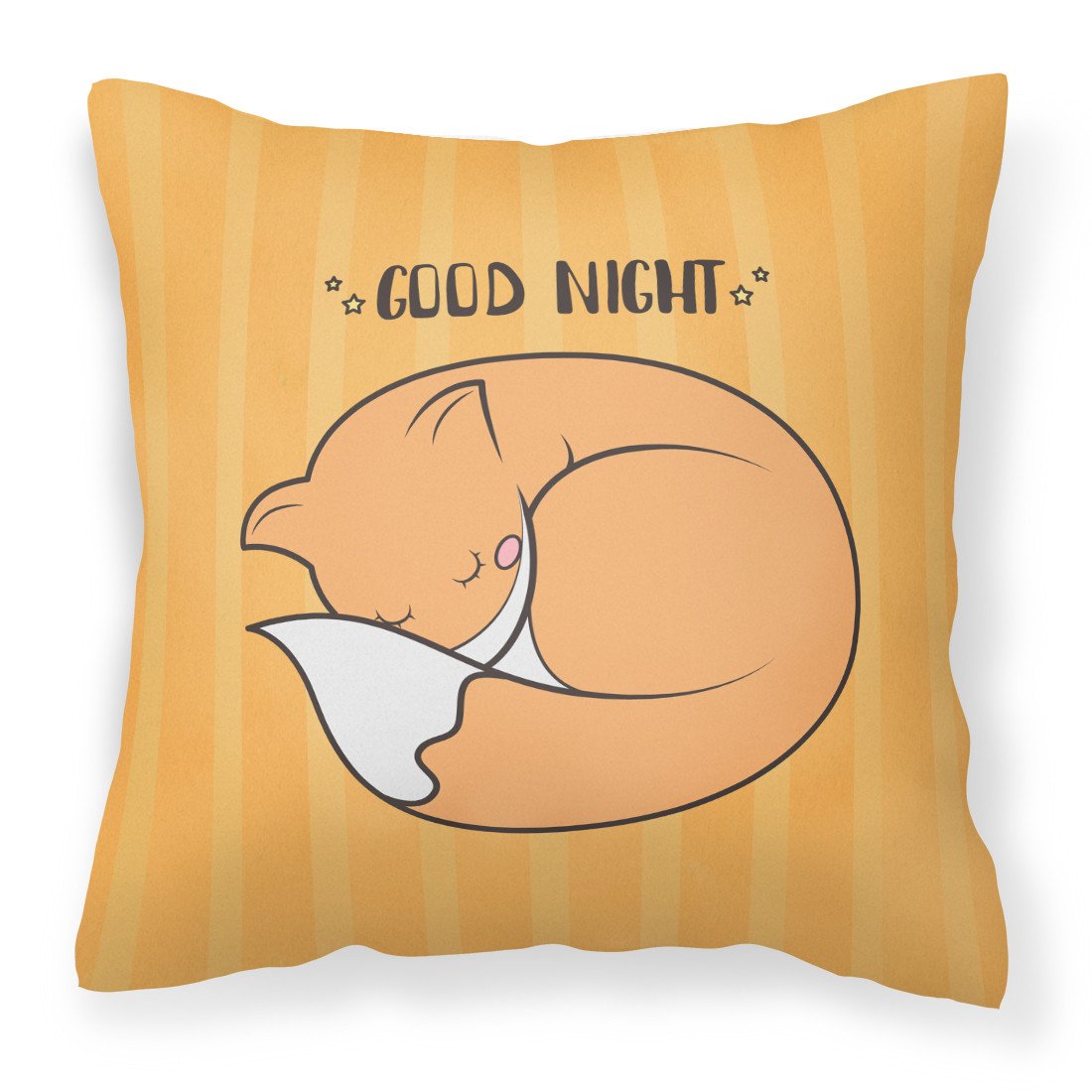 Nursery Good Night Fox Fabric Decorative Pillow BB7477PW1818 by Caroline&#39;s Treasures