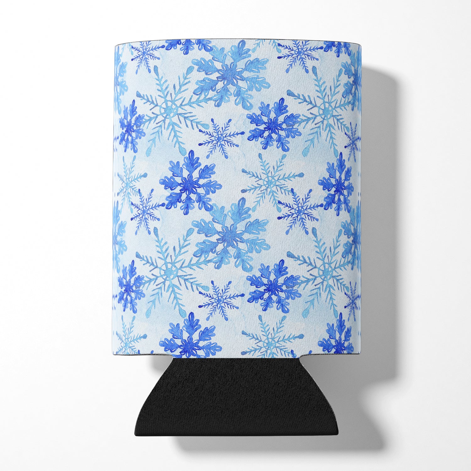 Blue Snowflakes Watercolor Can or Bottle Hugger BB7484CC  the-store.com.