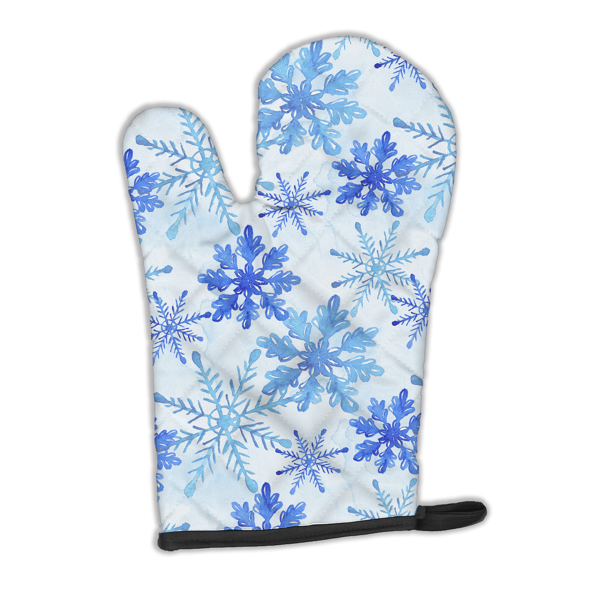Blue Snowflakes Watercolor Oven Mitt BB7484OVMT  the-store.com.
