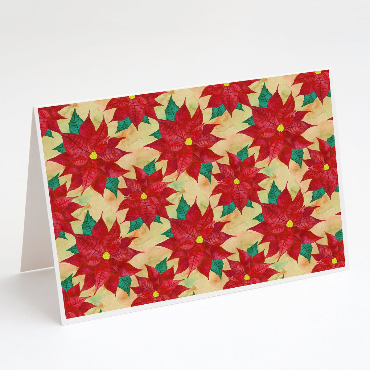 Buy this Poinsetta Christmas Greeting Cards and Envelopes Pack of 8