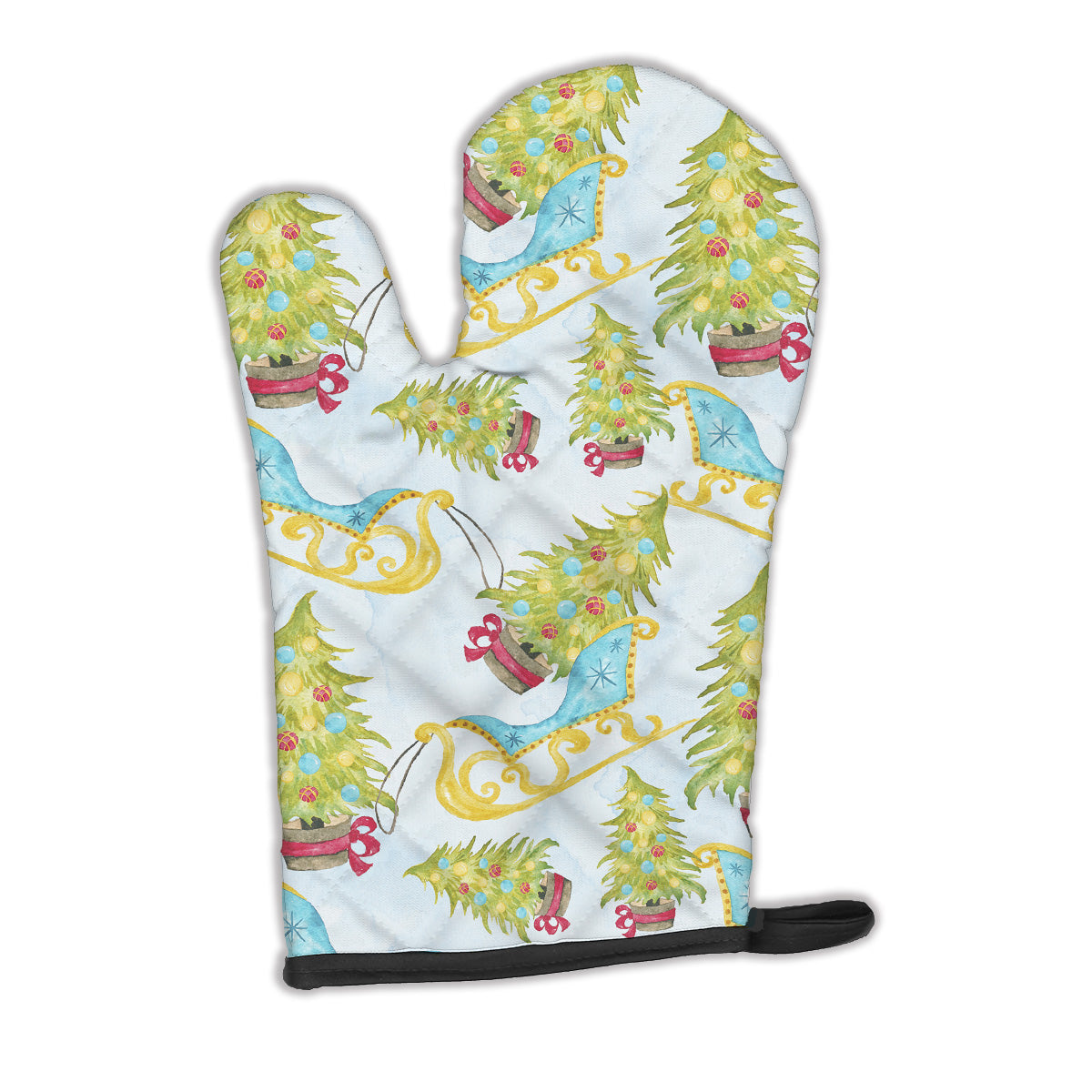 Christmas Tree and Sleigh Oven Mitt BB7486OVMT  the-store.com.