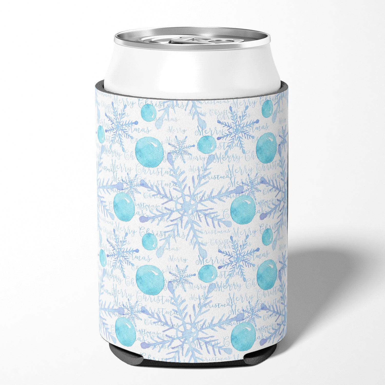 Winter Snowflakes on White Can or Bottle Hugger BB7487CC