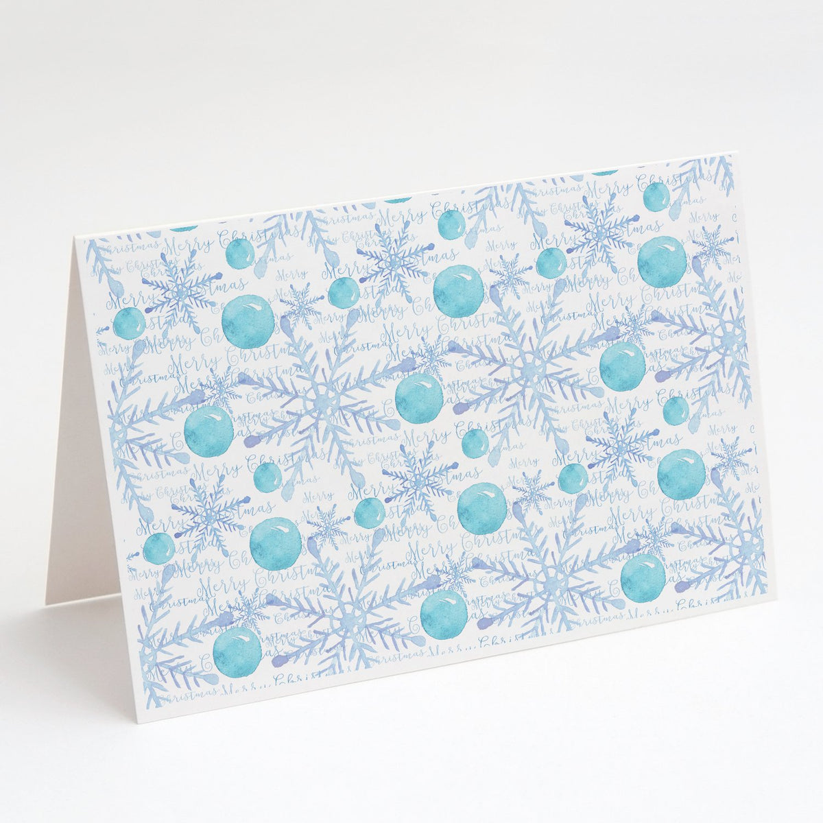 Buy this Winter Snowflakes on White Greeting Cards and Envelopes Pack of 8