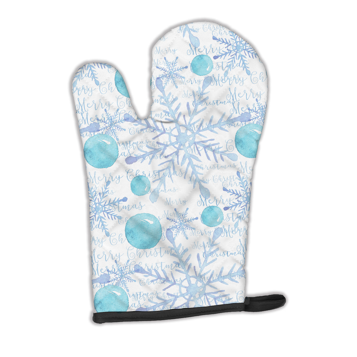 Winter Snowflakes on White Oven Mitt BB7487OVMT  the-store.com.