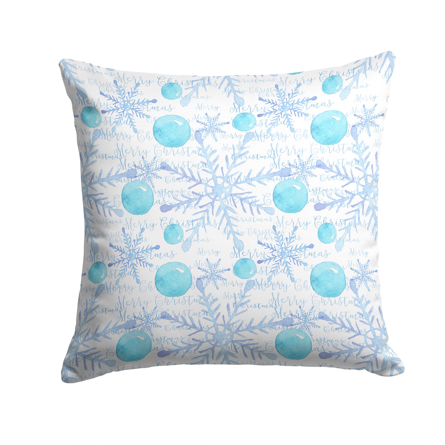 Winter Snowflakes on White Fabric Decorative Pillow BB7487PW1414 - the-store.com