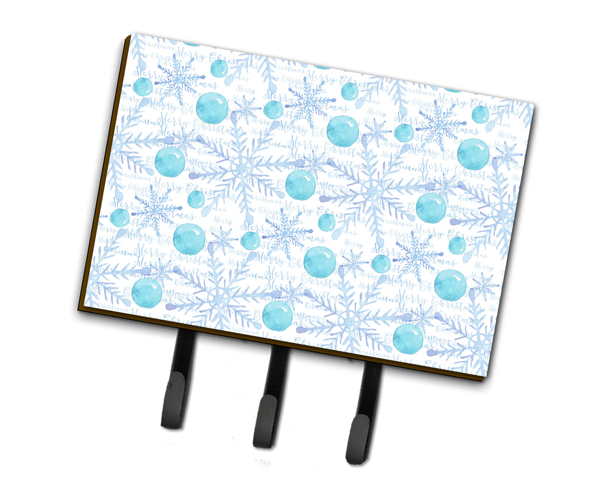 Winter Snowflakes on White Leash or Key Holder BB7487TH68  the-store.com.