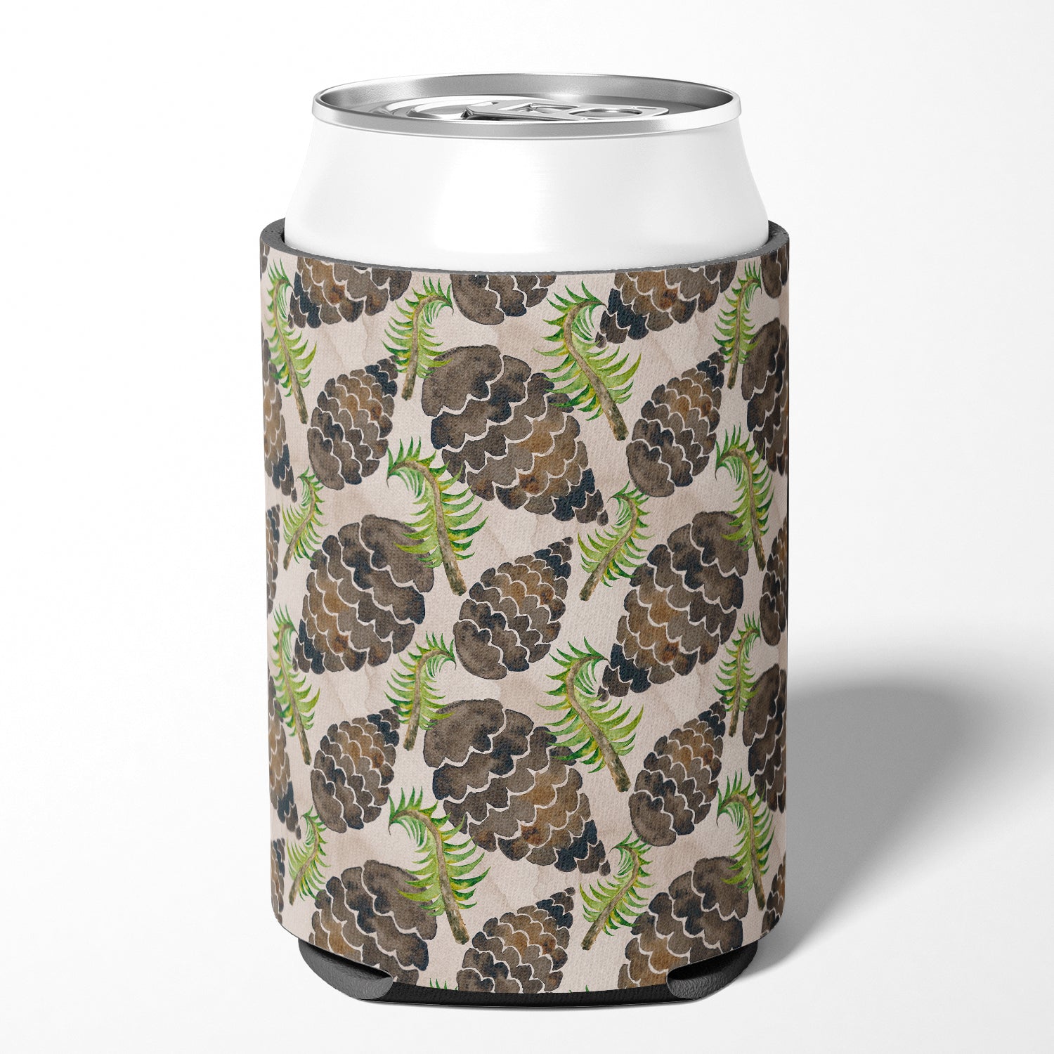 Watercolor Pine Cones Can or Bottle Hugger BB7489CC