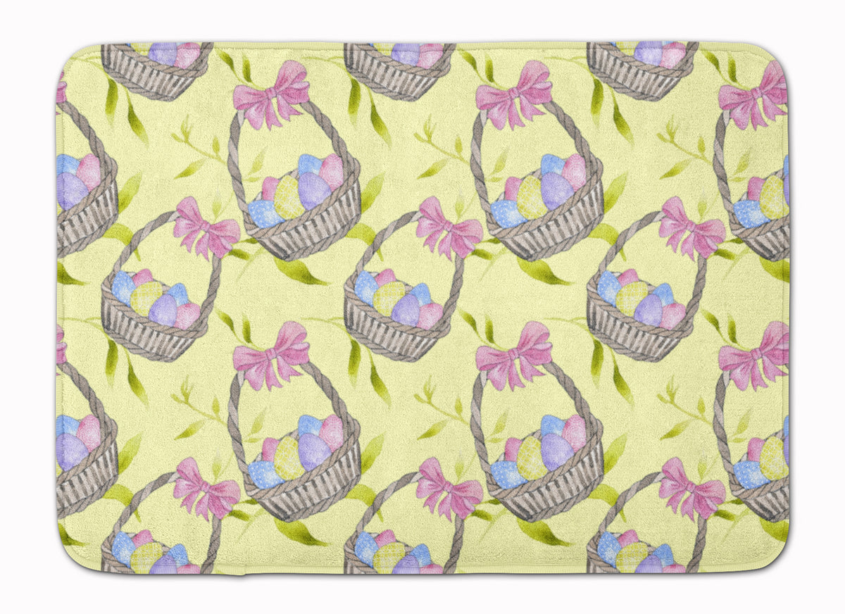 Easter Basket and Eggs Machine Washable Memory Foam Mat BB7490RUG - the-store.com