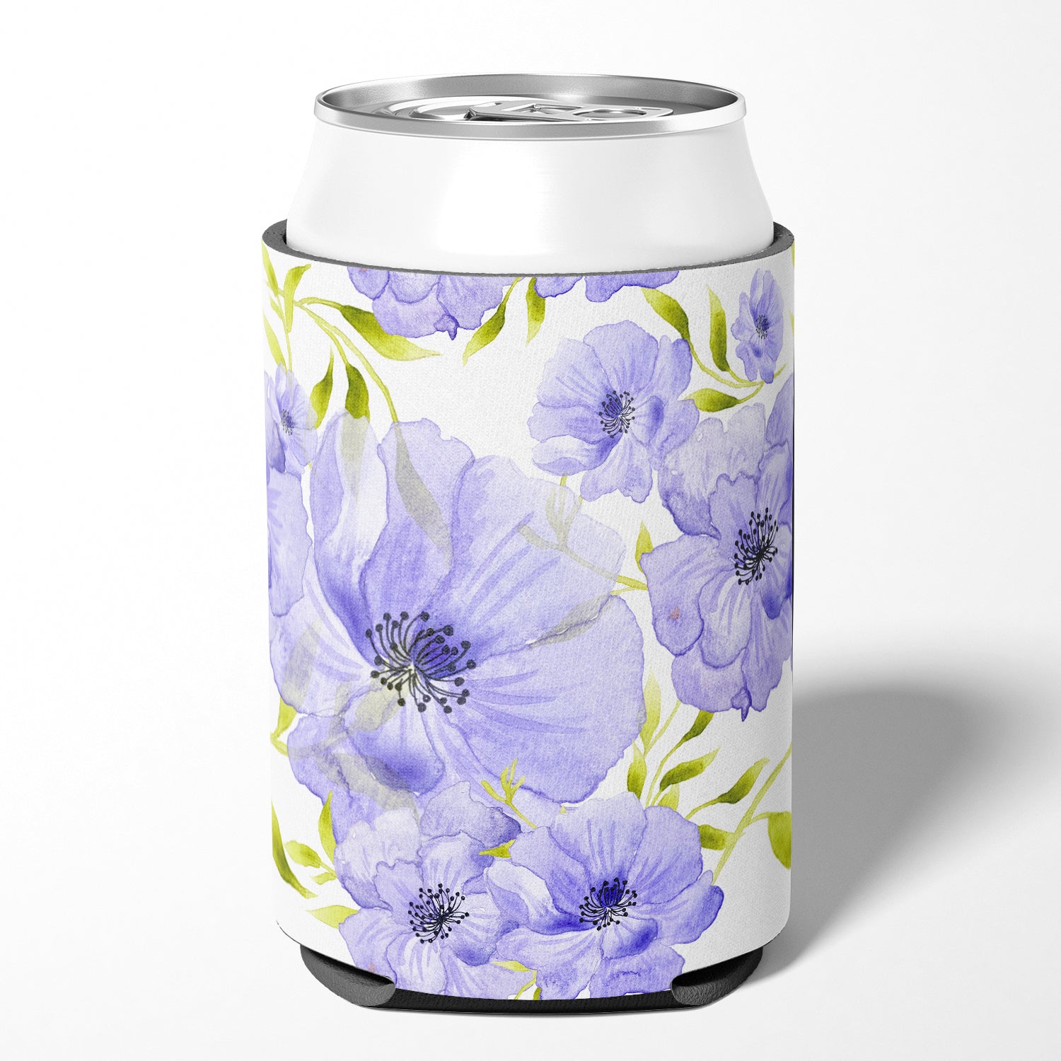 Watercolor Blue Flowers Can or Bottle Hugger BB7491CC  the-store.com.