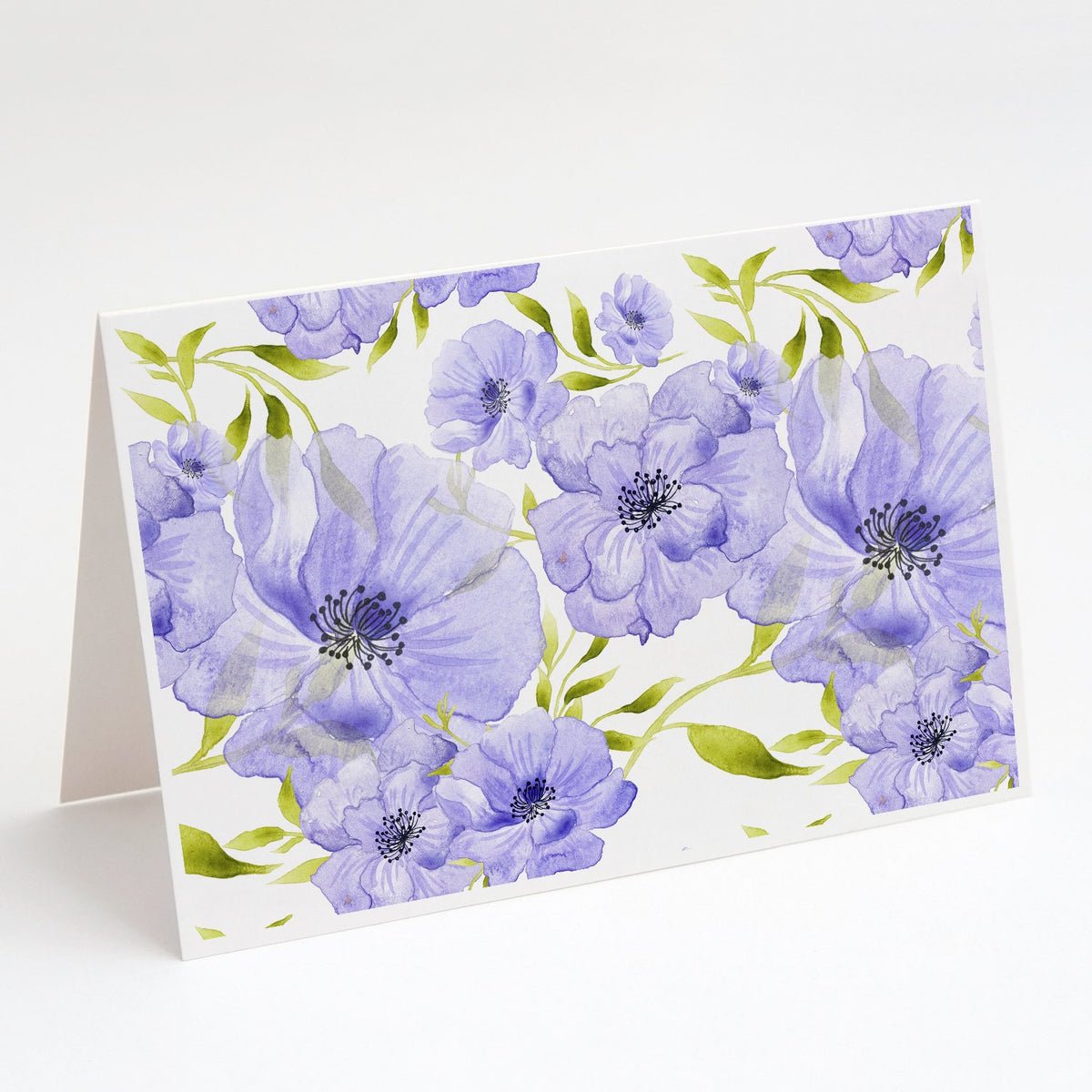 Buy this Watercolor Blue Flowers Greeting Cards and Envelopes Pack of 8