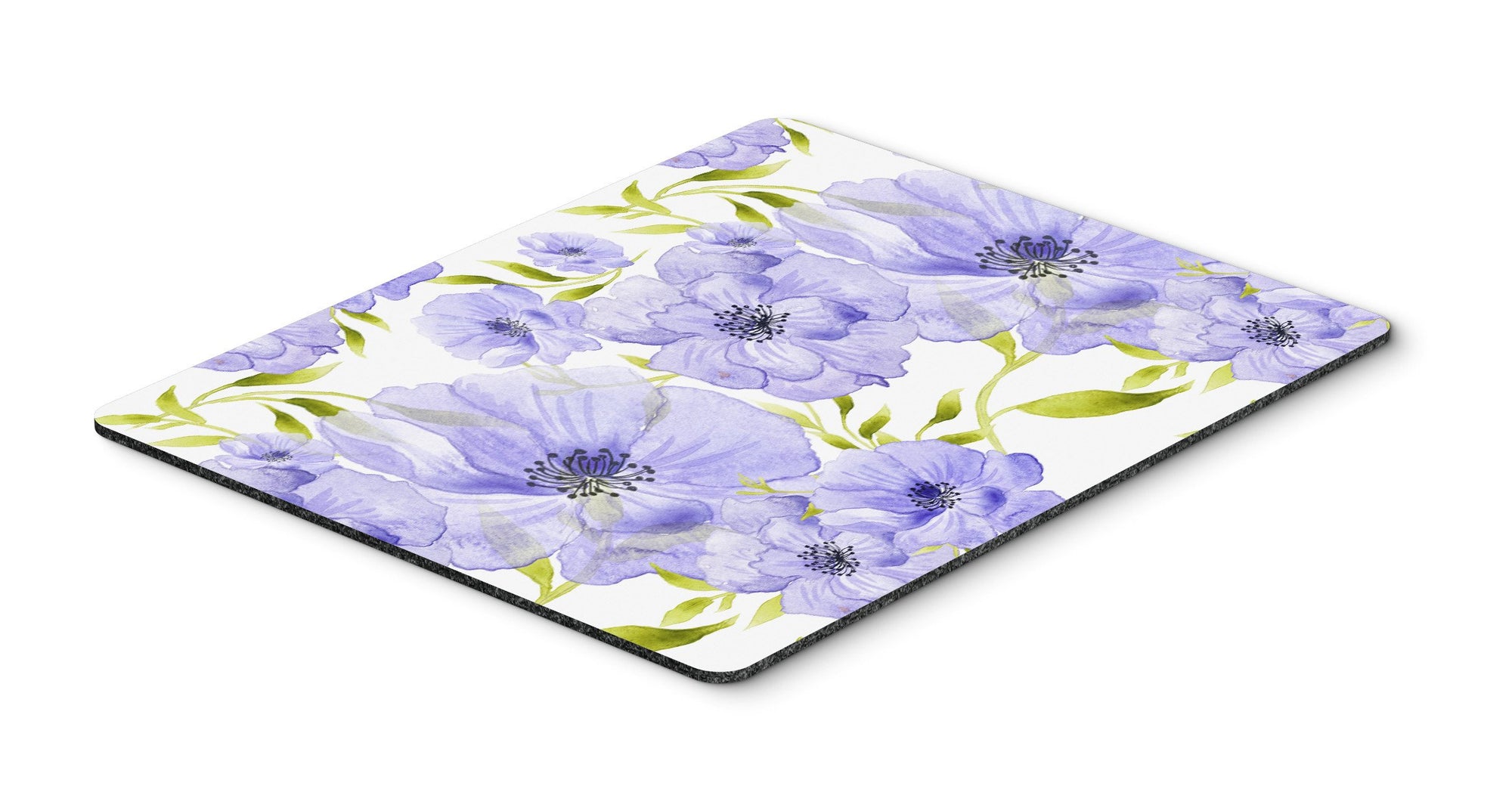 Watercolor Blue Flowers Mouse Pad, Hot Pad or Trivet BB7491MP by Caroline's Treasures