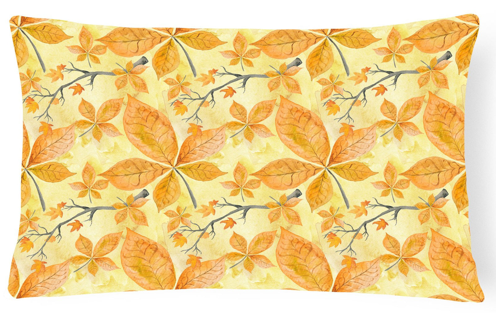 Fall Leaves and Branches Canvas Fabric Decorative Pillow BB7495PW1216 by Caroline's Treasures