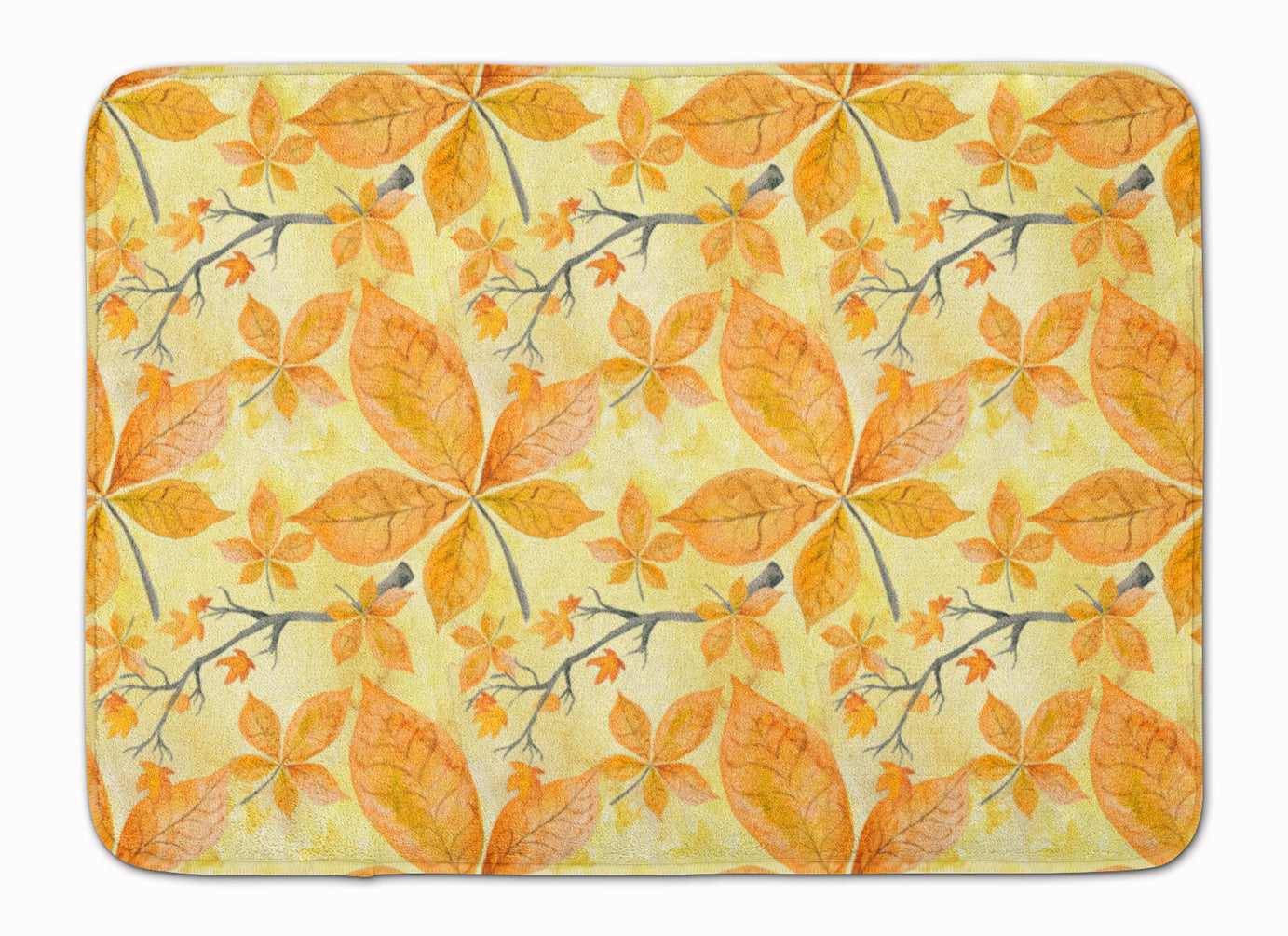 Fall Leaves and Branches Machine Washable Memory Foam Mat BB7495RUG - the-store.com