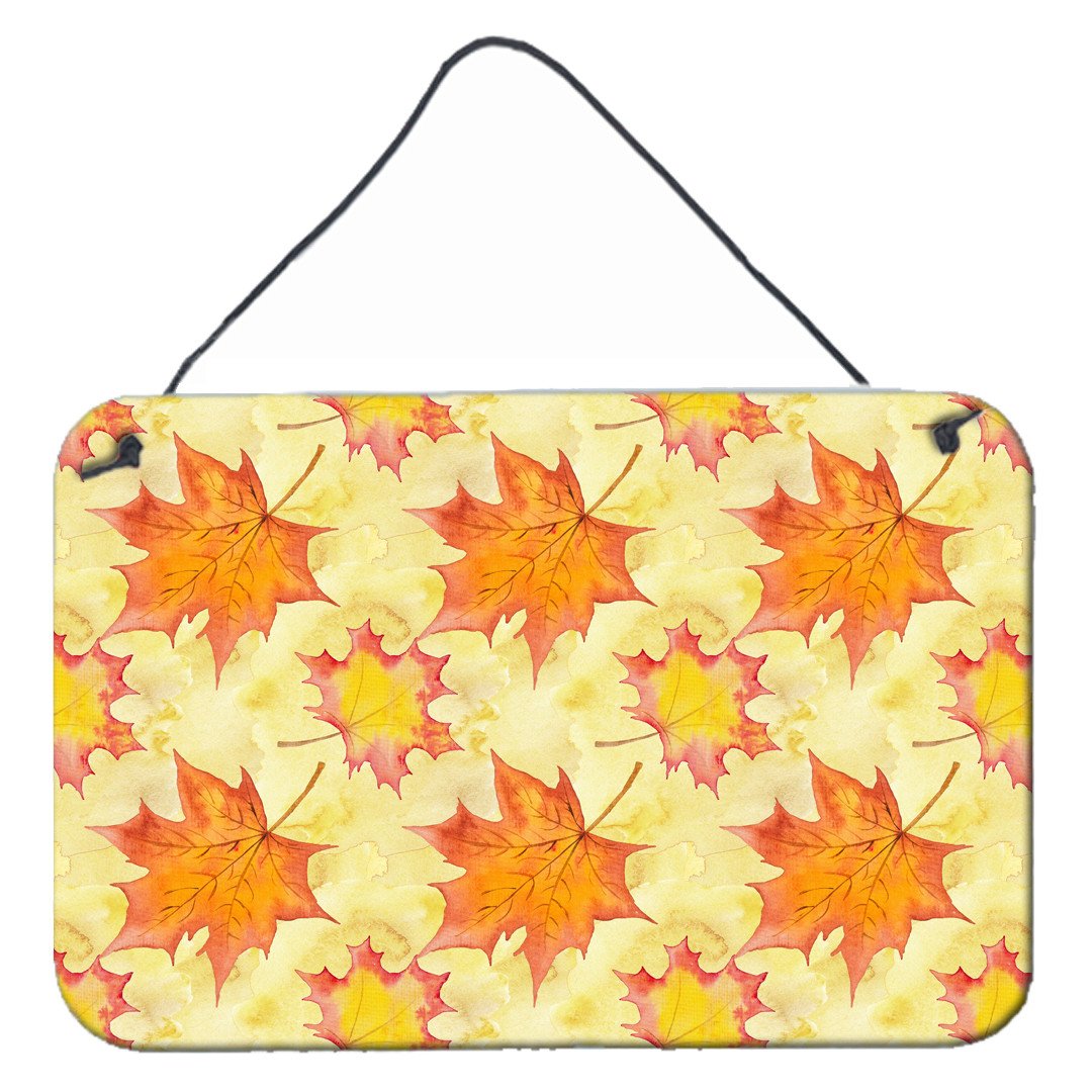 Fall Leaves Scattered Wall or Door Hanging Prints BB7496DS812 by Caroline's Treasures
