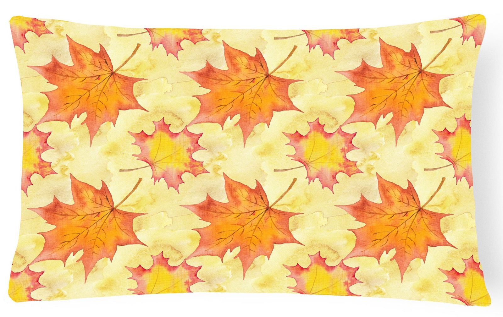 Fall Leaves Scattered Canvas Fabric Decorative Pillow BB7496PW1216 by Caroline's Treasures