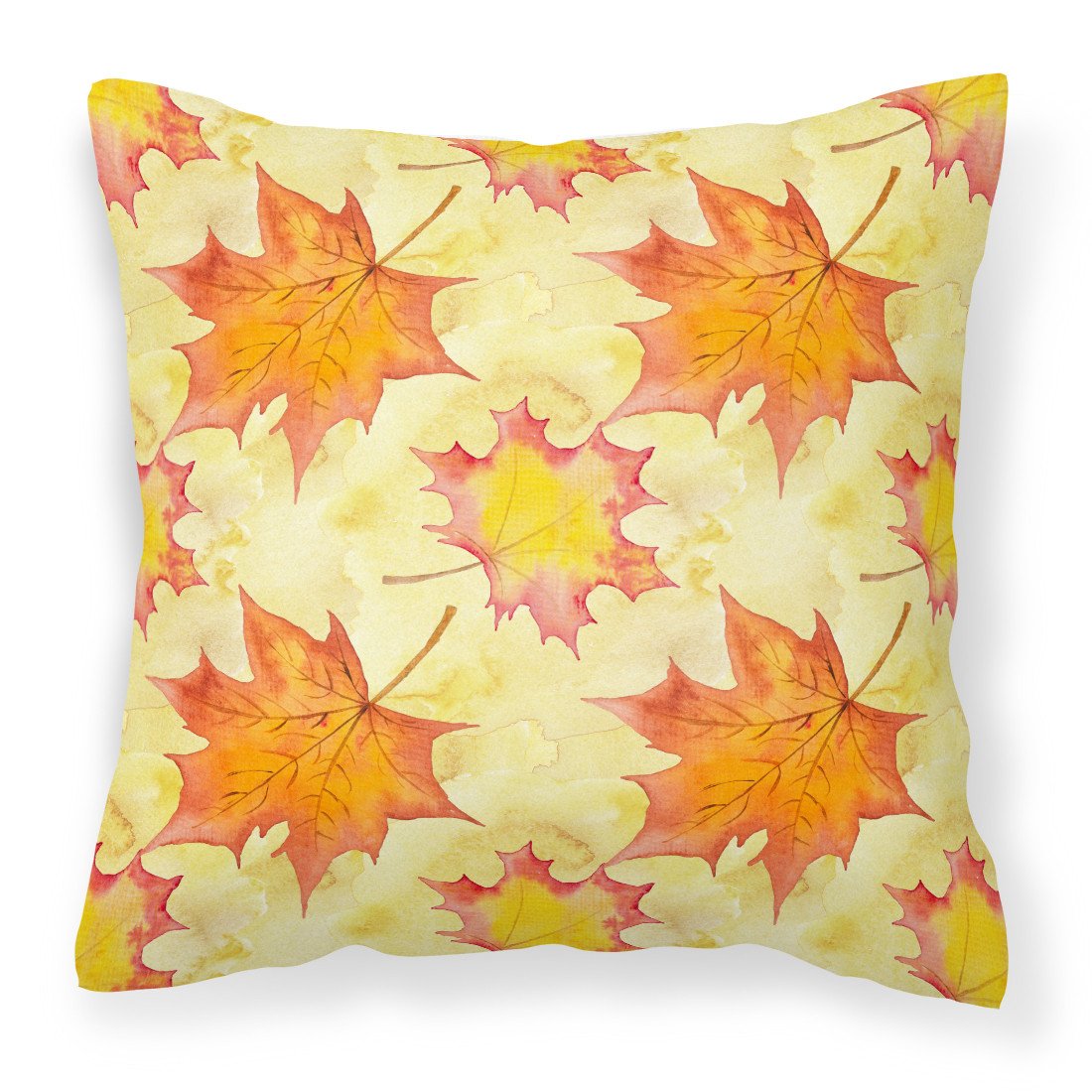 Fall Leaves Scattered Fabric Decorative Pillow BB7496PW1818 by Caroline's Treasures