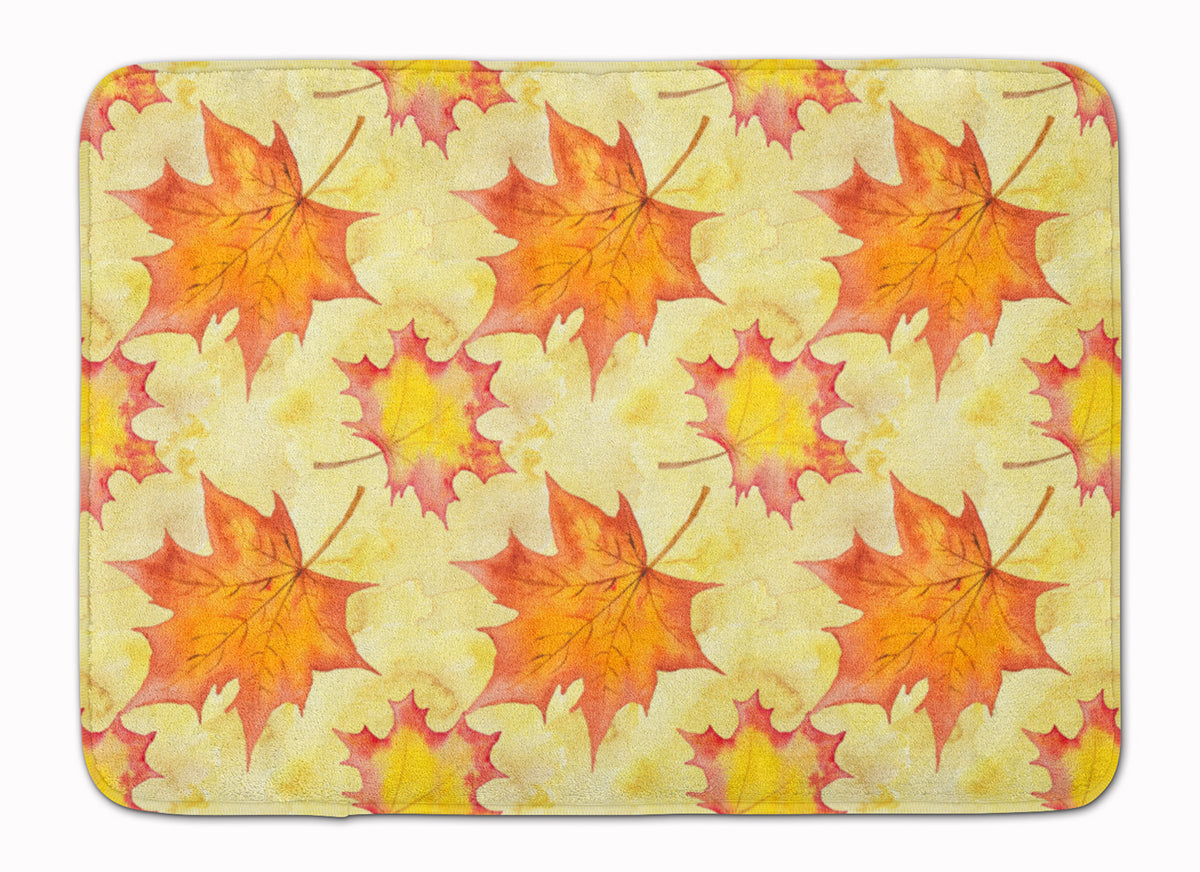 Fall Leaves Scattered Machine Washable Memory Foam Mat BB7496RUG - the-store.com