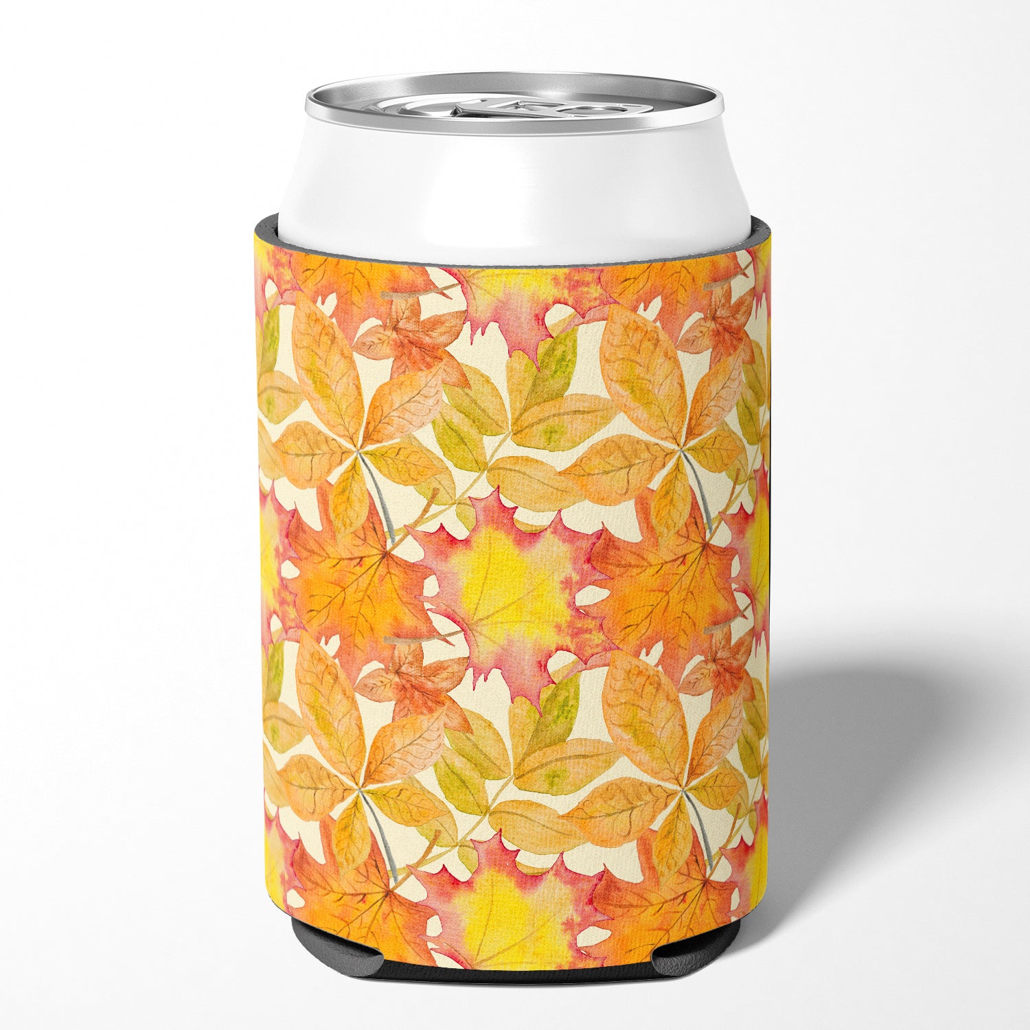 Fall Leaves Watercolor Can or Bottle Hugger BB7497CC