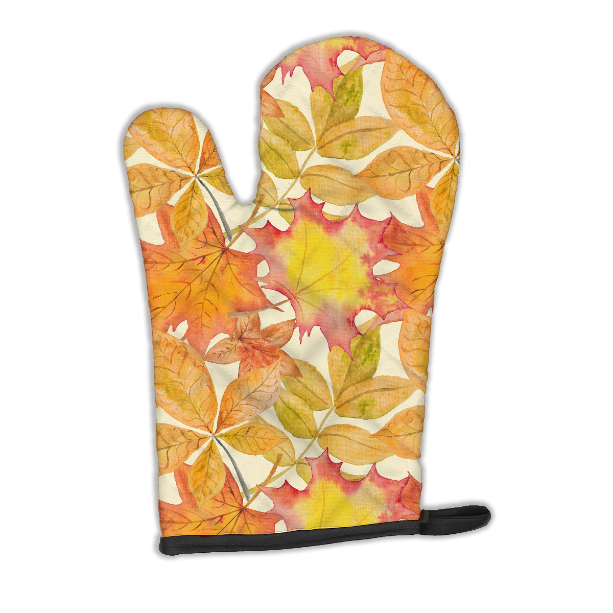 Fall Leaves Watercolor Oven Mitt BB7497OVMT  the-store.com.