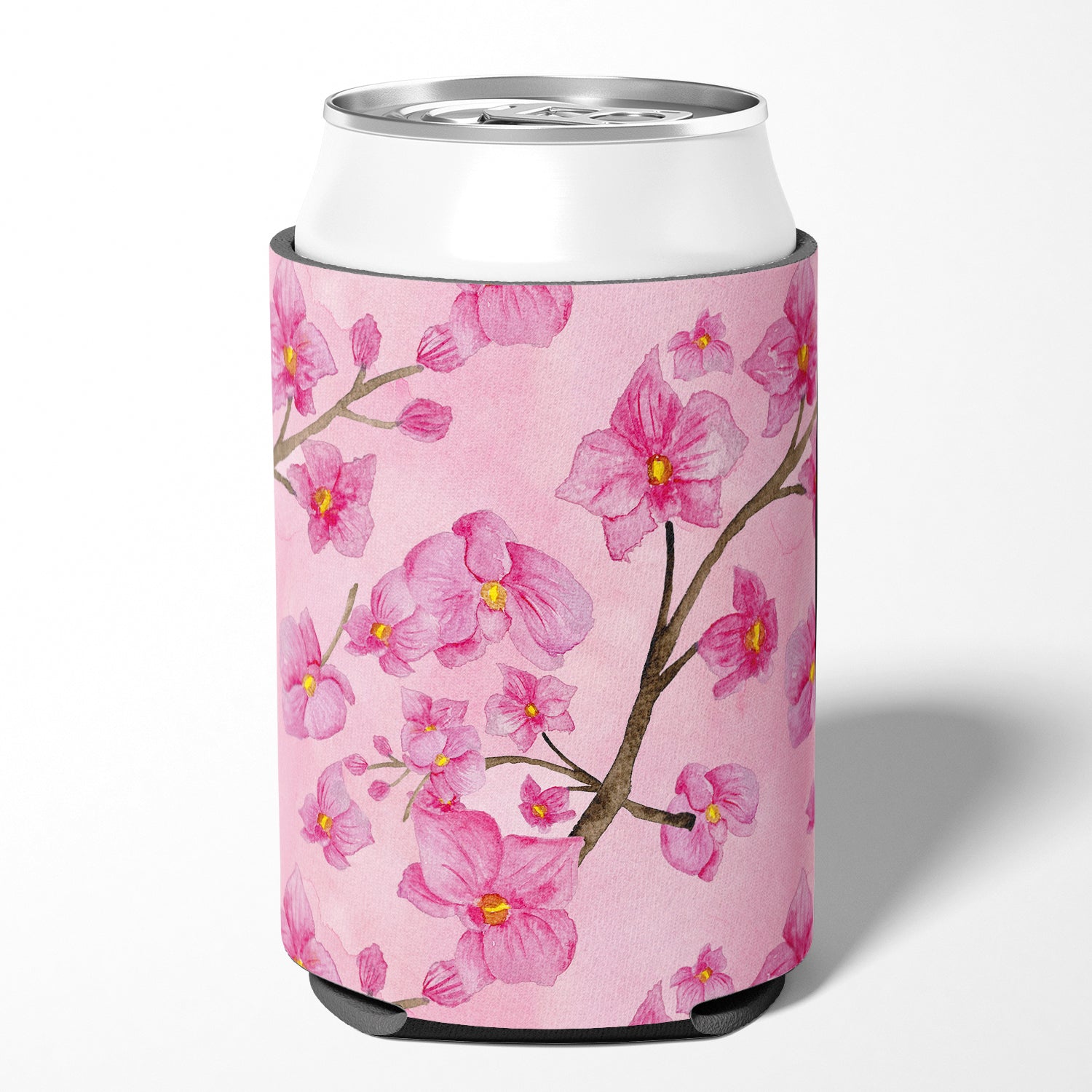 Watercolor Pink Flowers Can or Bottle Hugger BB7505CC  the-store.com.