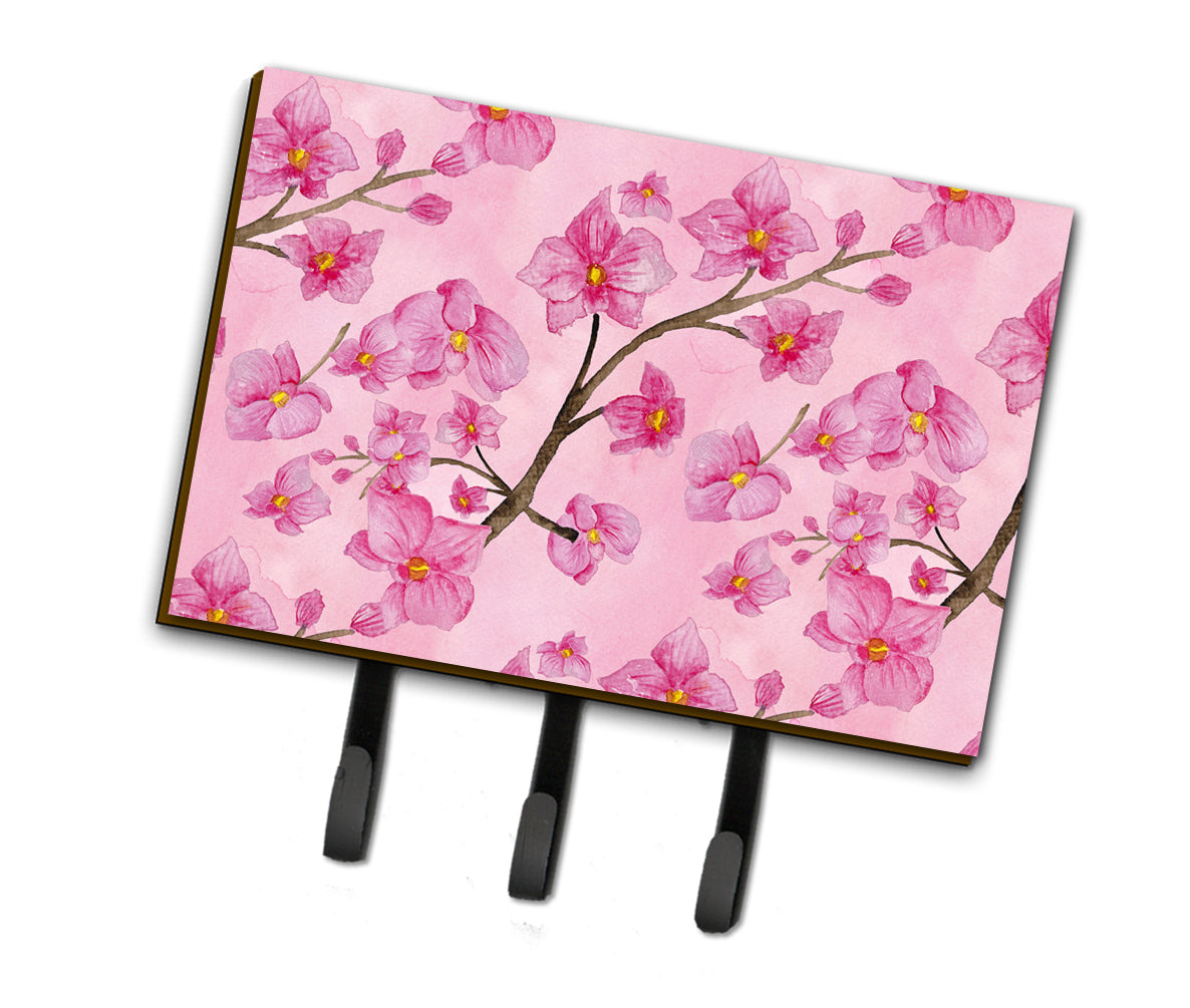 Watercolor Pink Flowers Leash or Key Holder BB7505TH68  the-store.com.