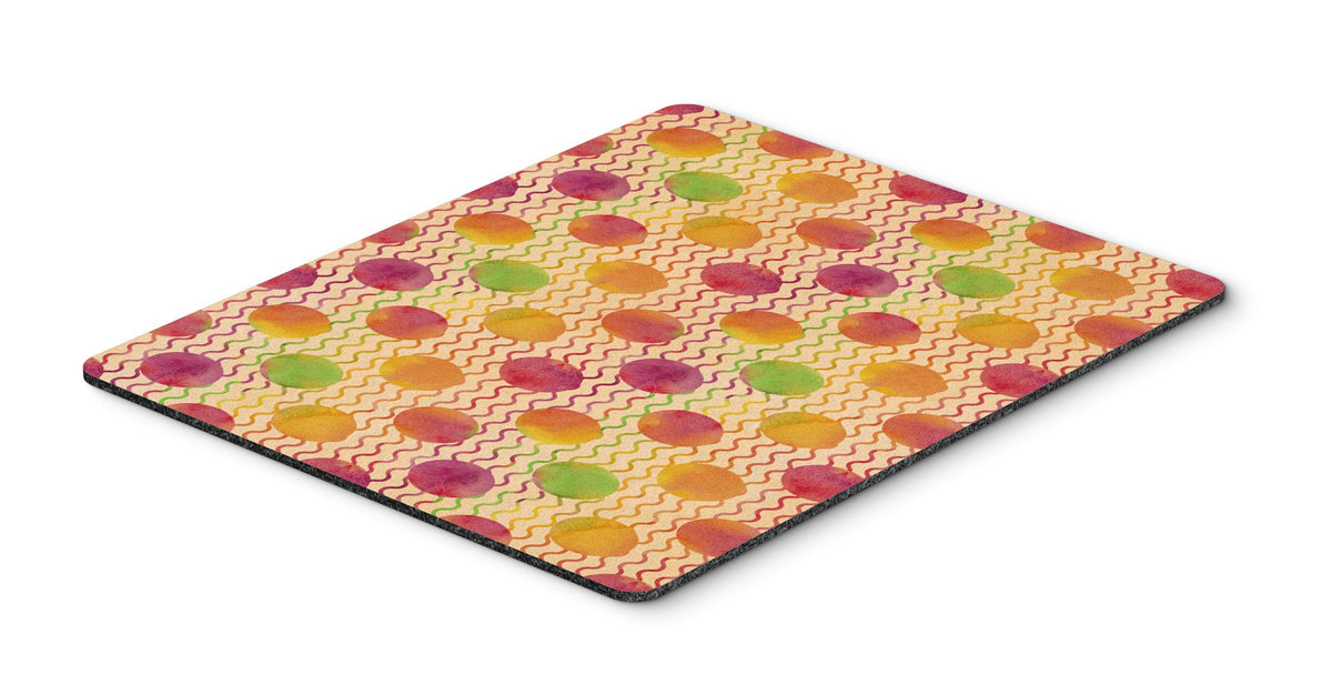 Watercolor Rainbow Dots and Sqiggles Mouse Pad, Hot Pad or Trivet BB7514MP by Caroline&#39;s Treasures