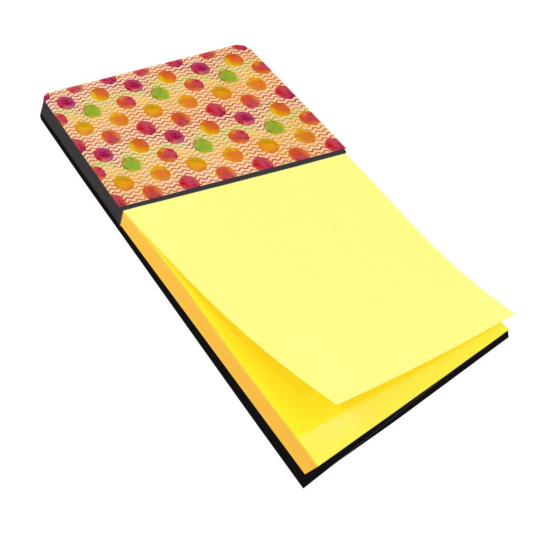 Watercolor Rainbow Dots and Sqiggles Sticky Note Holder BB7514SN by Caroline's Treasures